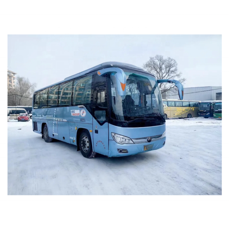 Best Selling Used Youtong 35-Seater Sightseeing Bus Diesel Front Engine Coach Bus with Manual Transmission LHD Steering for Sale